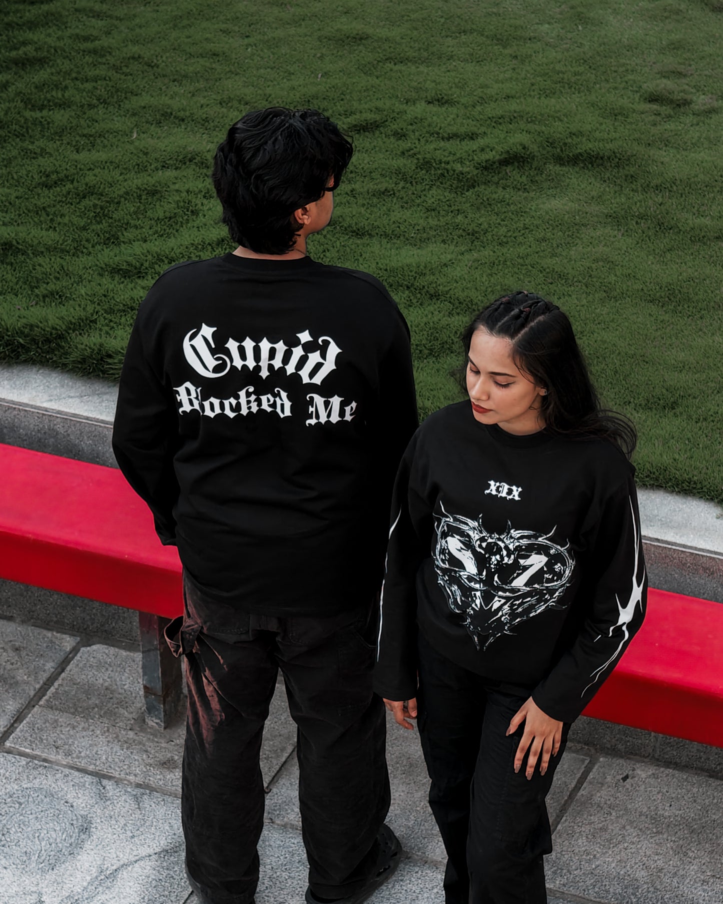 THE CUPID BLOCKED ME FULL SLEEVE TEE